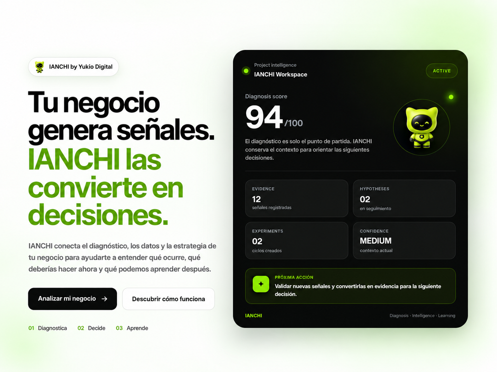 IANCHI de Yukio Digital para analizar señales y convertirlas en decisiones de negocio